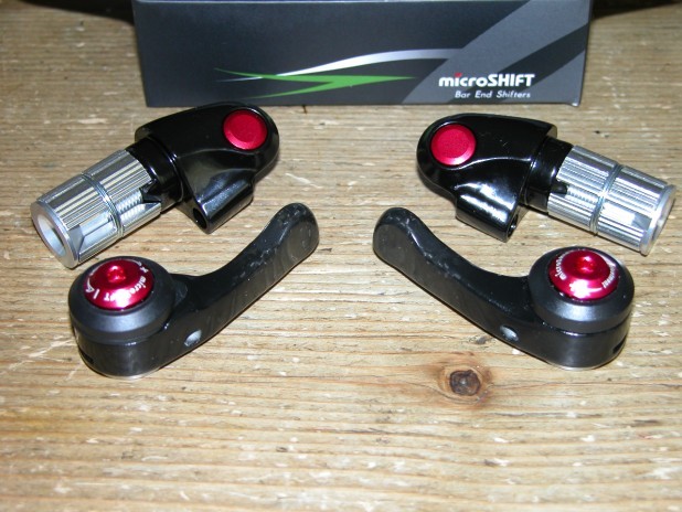 Drop Bar Shifters Bar End Shifters MicroShift BS-T10 Double/Triple